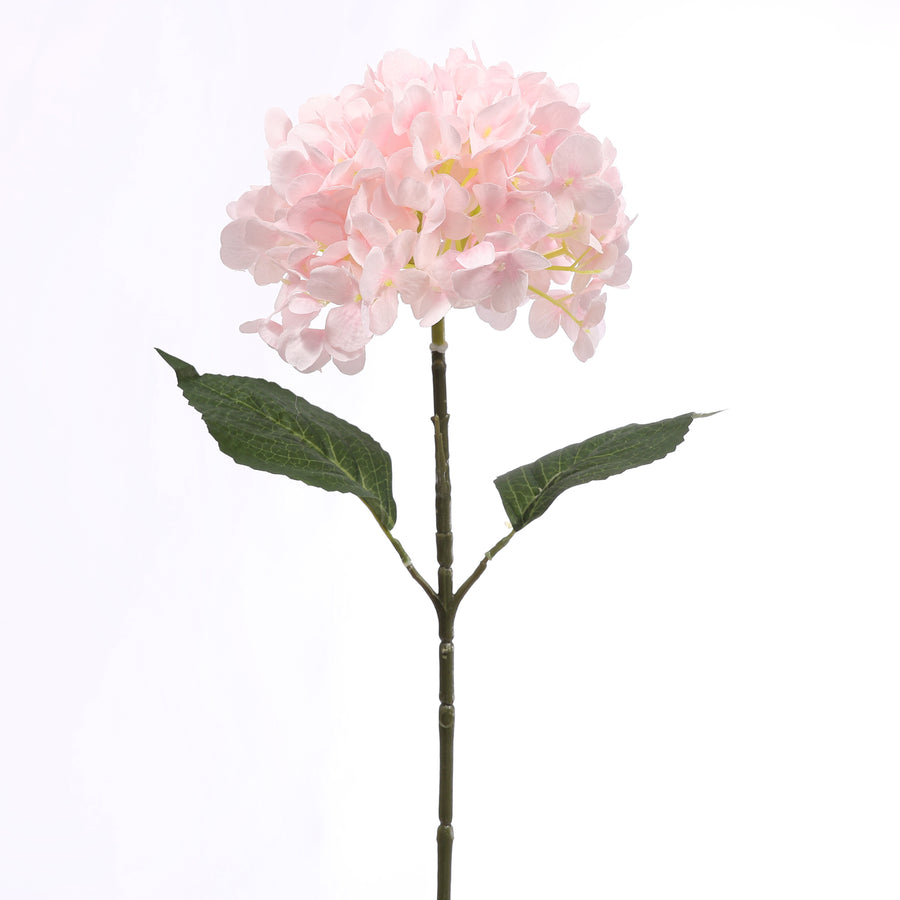 Artificial Hydrangea - Light Pink single stem
