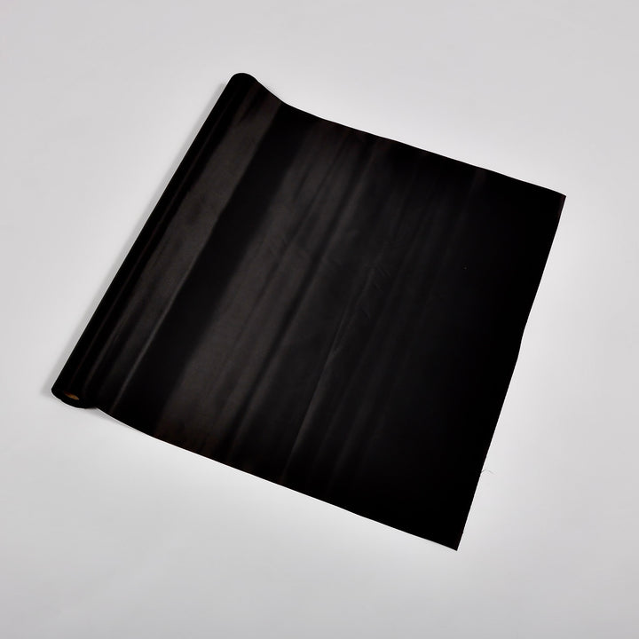 BLACK SATIN FABRIC ROLL
