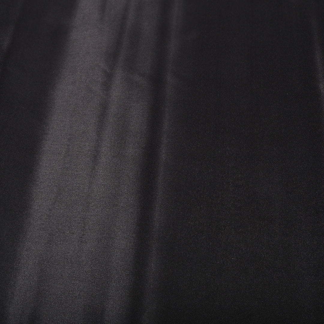 BLACK SATIN FABRIC ROLL COLOUR SWATCH