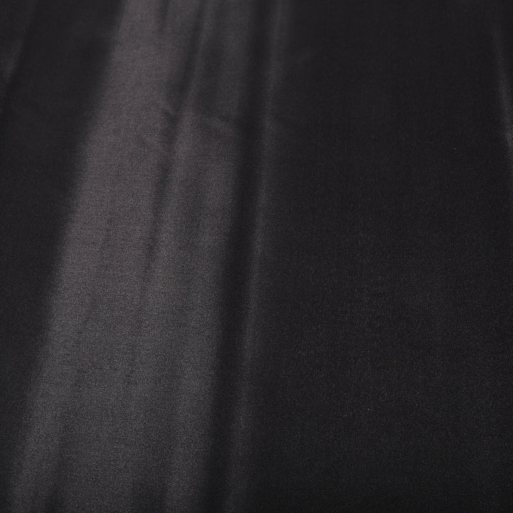 BLACK SATIN FABRIC ROLL COLOUR SWATCH