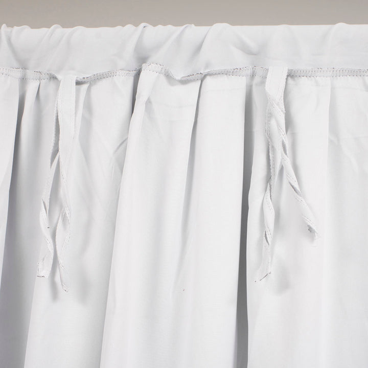 White Blockout Curtain - No Swag - 3 meters length x 3 meters high extra ties