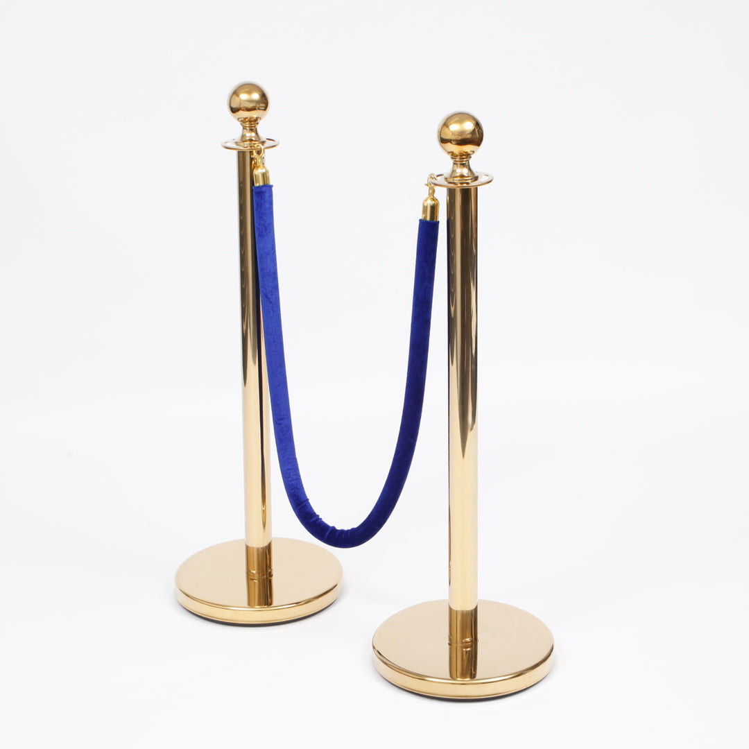 Bollard / Stanchion Pole & Base - Gold