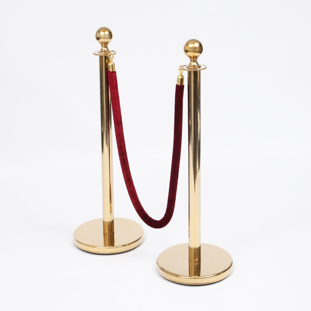 Bollard / Stanchion Pole & Base - Gold