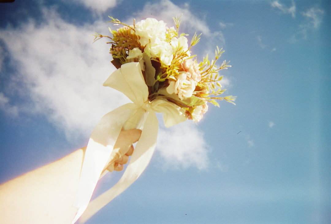 Film photo example - bouquet in sky