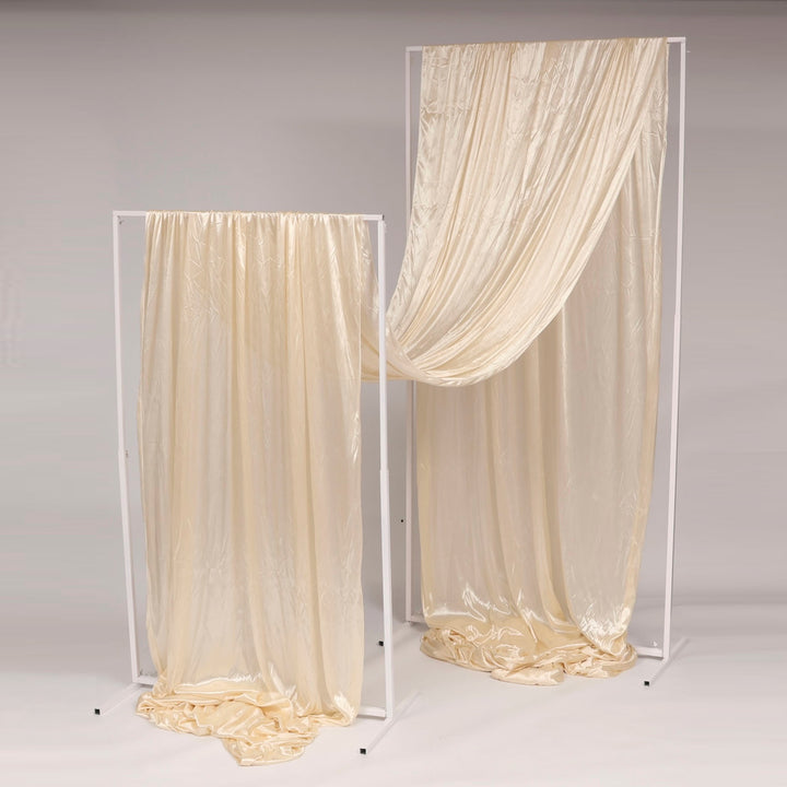 Ceiling Drape Ice Silk Satin - Ivory (10m)