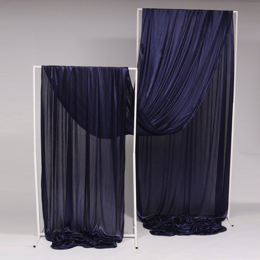 Ceiling Drape Ice Silk Satin - Navy (10m)