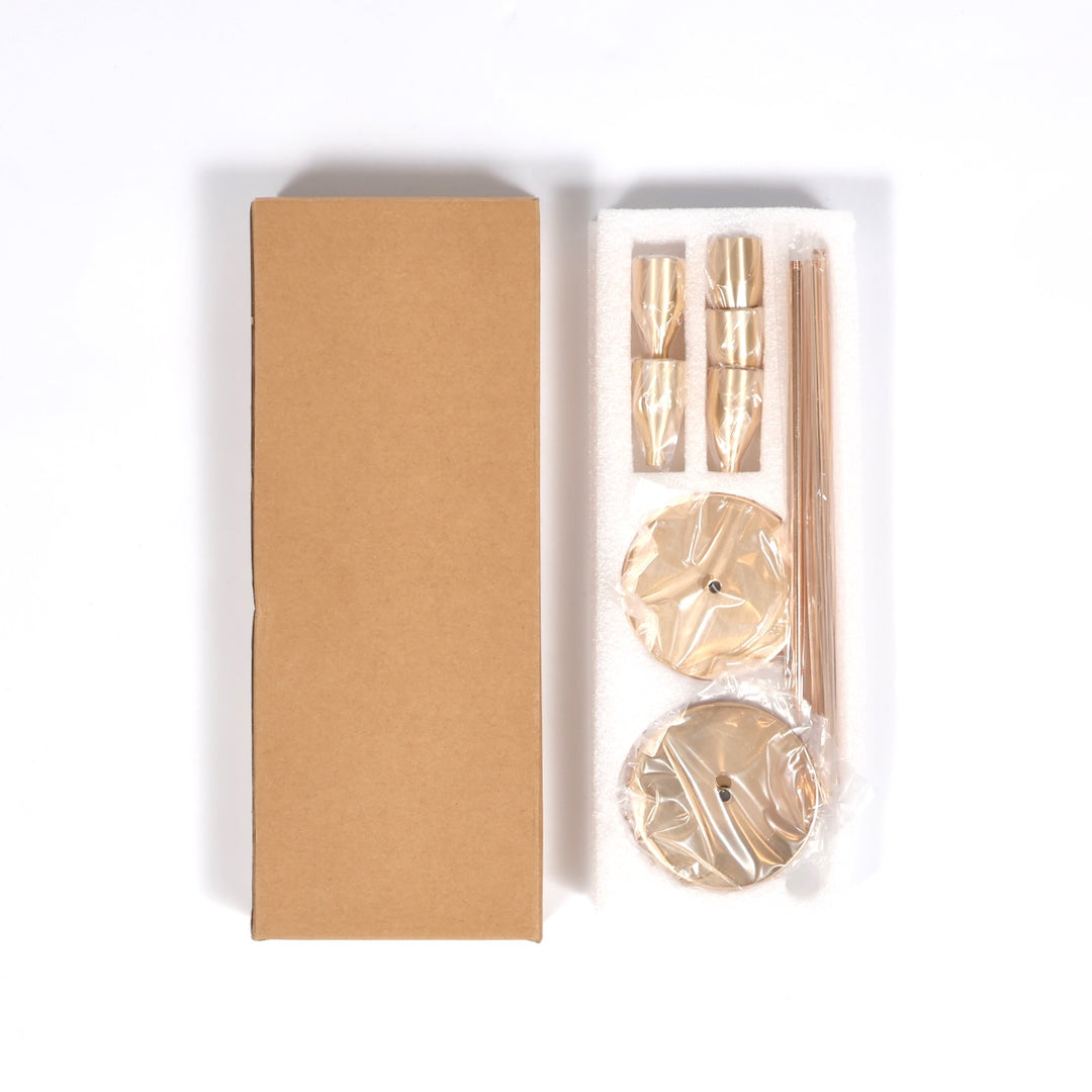 Packaging of set of 5 taper candle holders