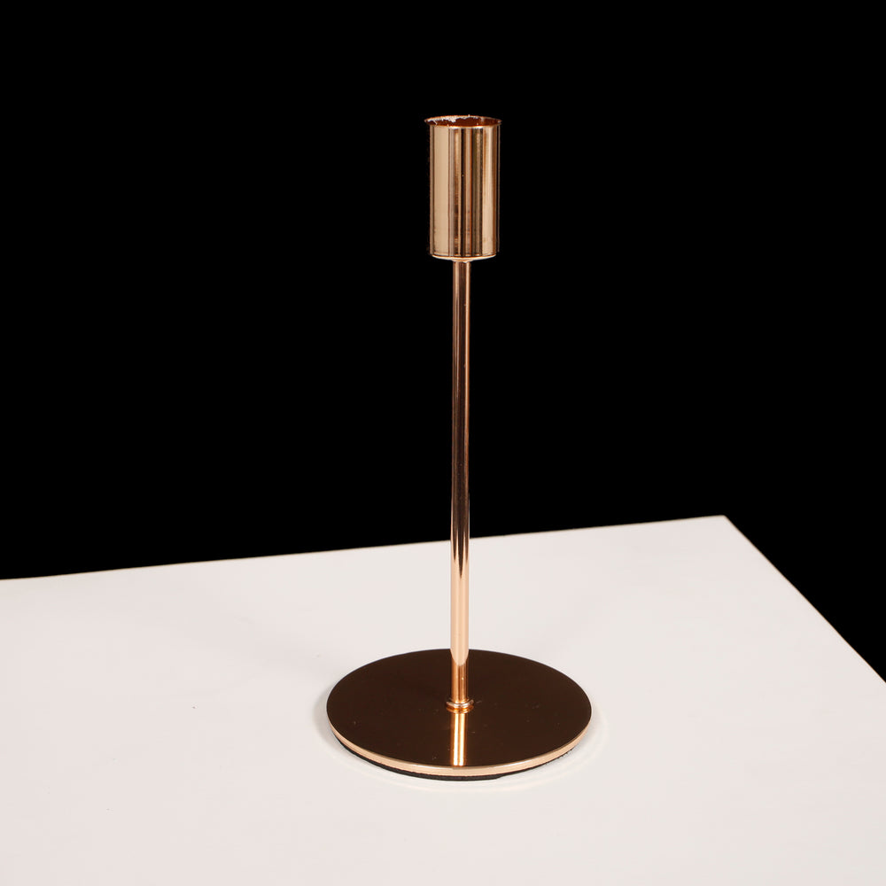 Taper Candle Holders - Gold 8cm x 18cm