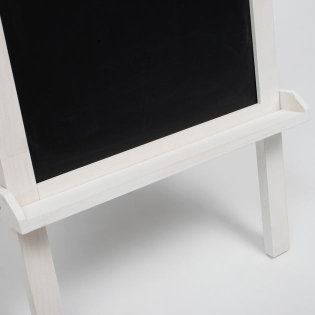 White Wooden Wedding Chalkboard Easels - Luna Wedding and Event ...