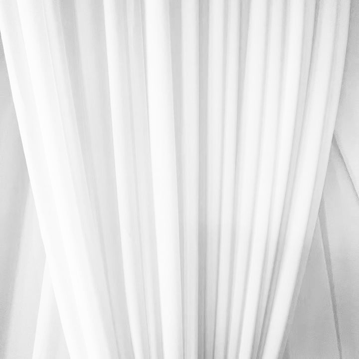 duel layered chiffon backdrop - white chiffon panels