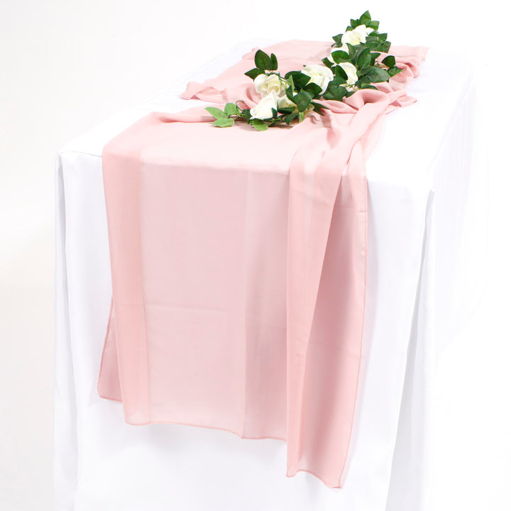 Chiffon Table Runner - Blush - 70x300cm