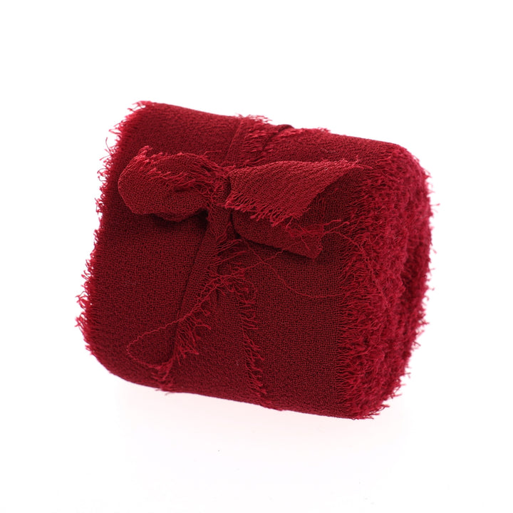 Chiffon Ribbon - Burgundy (4cmx4.5m)