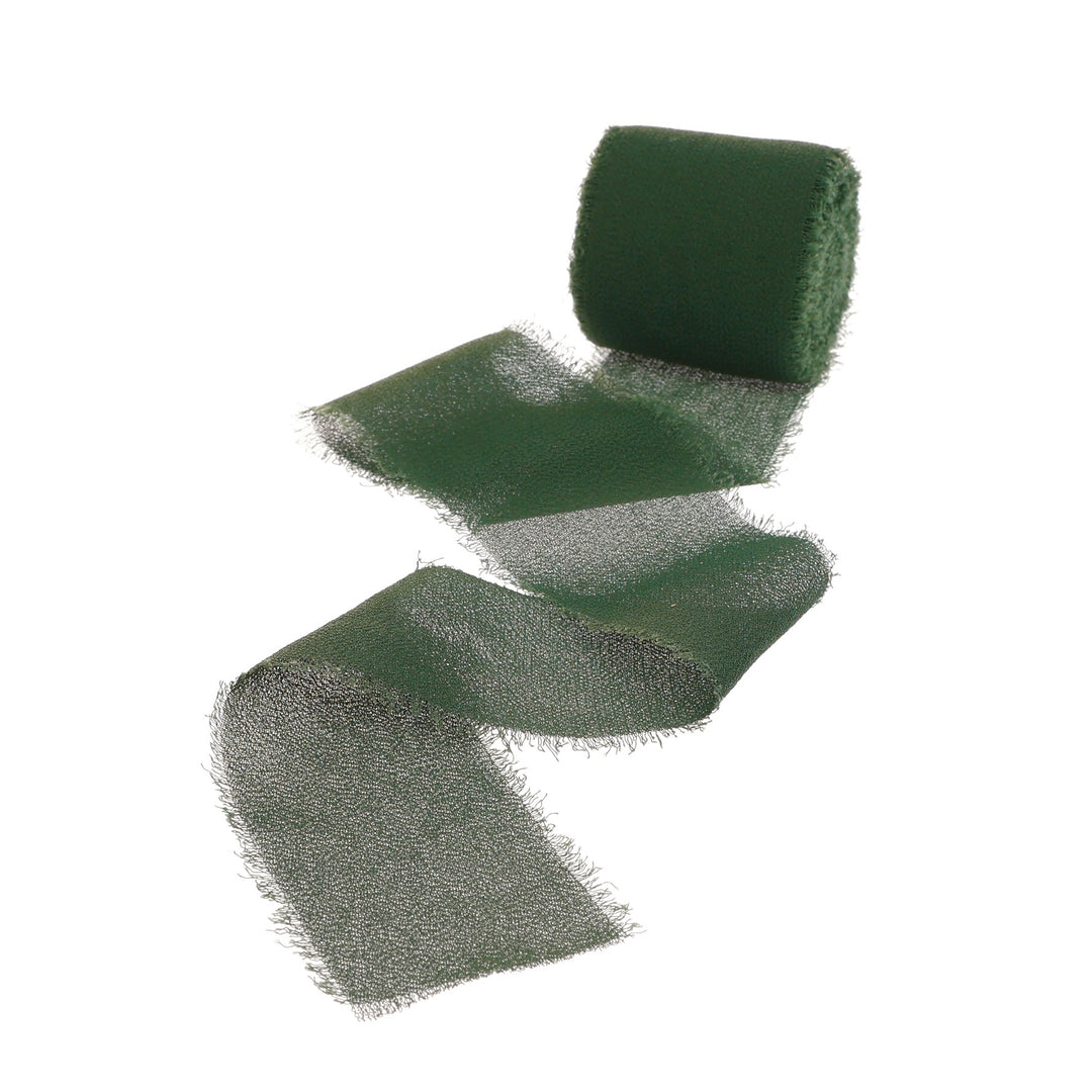 Chiffon Ribbon - Forrest Green (4cmx4.5m)