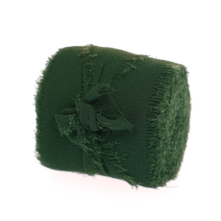 Chiffon Ribbon - Forrest Green (4cmx4.5m)