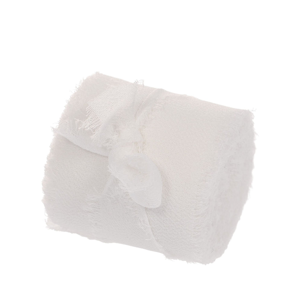 Chiffon Ribbon - White (4cmx4.5m)
