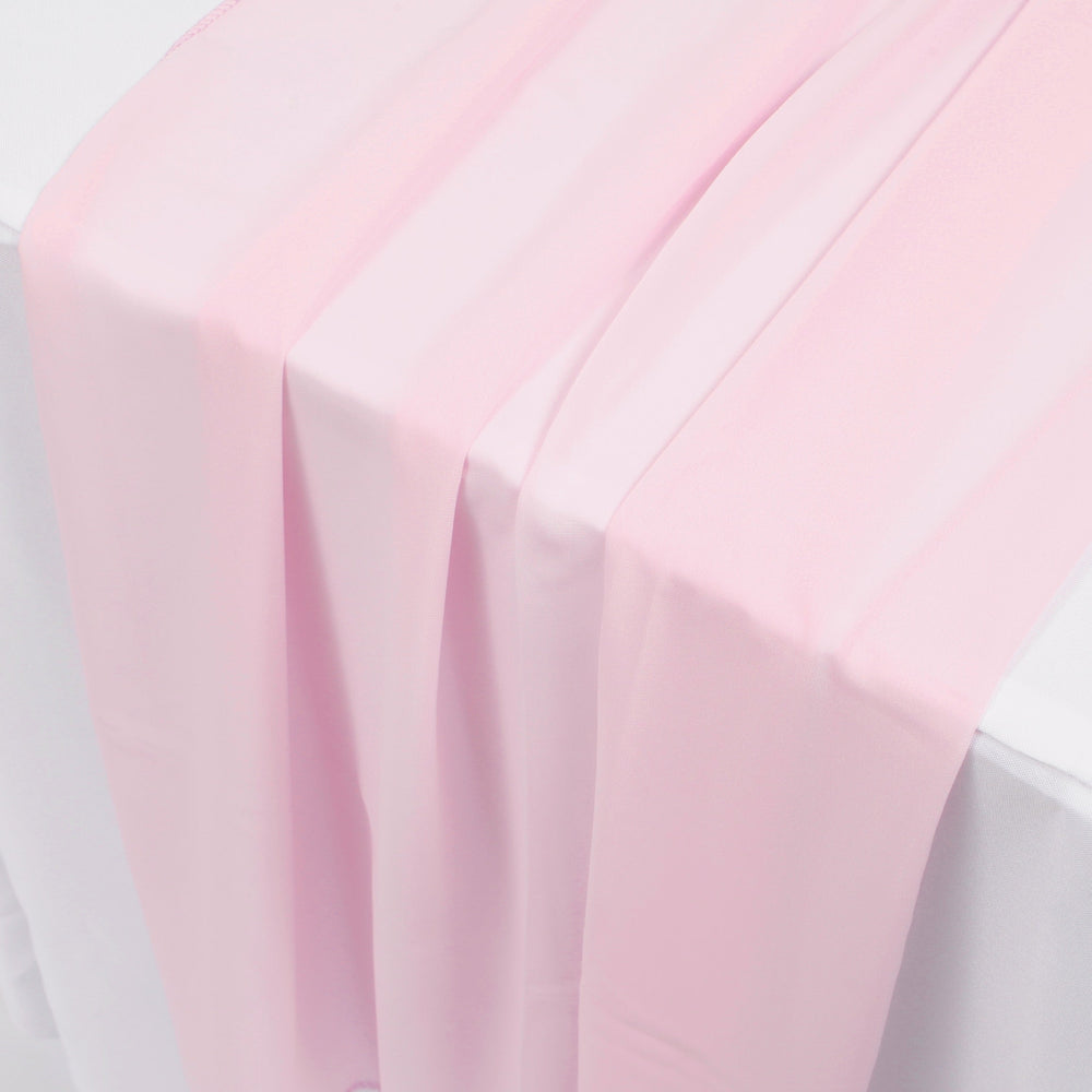Chiffon Fabric - Light Pink (1.5x10m) as runner