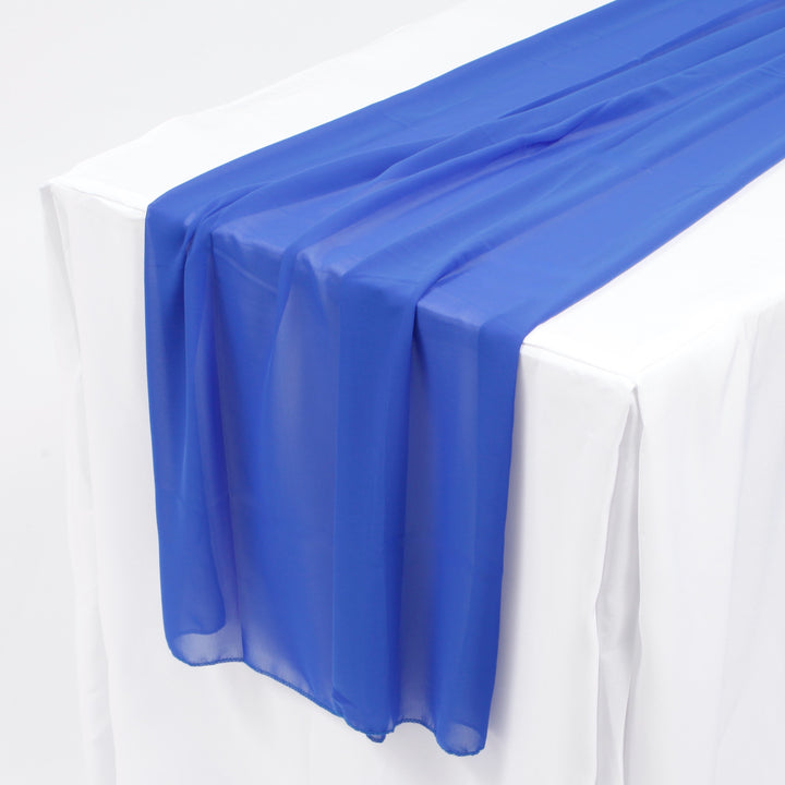 Chiffon Table Runner - Royal Blue - 70x300cm