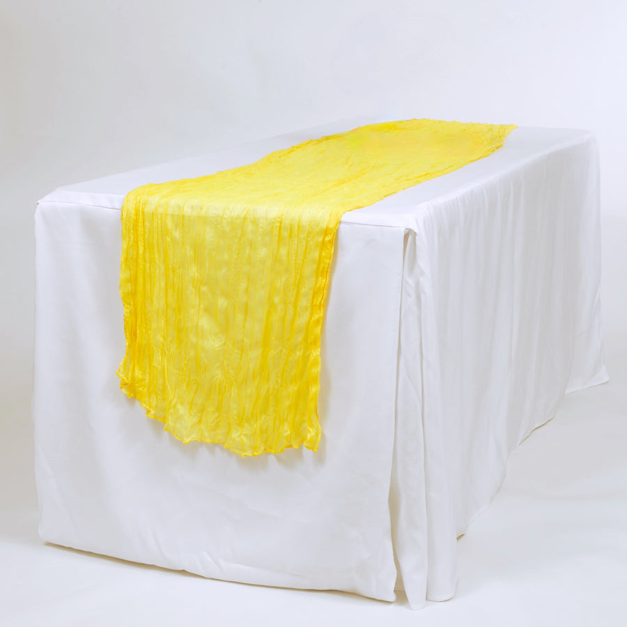Cheesecloth Table Runner - Yellow