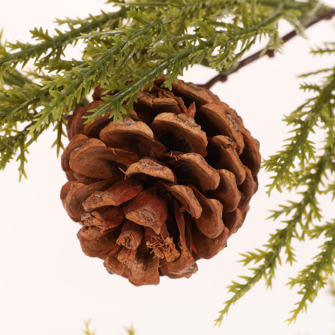 Christmas Cypress Garland with Pine Cones & Berries (2m)