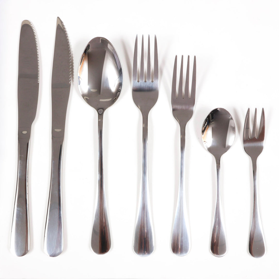Cutlery Set - Silver (7pc) on full display