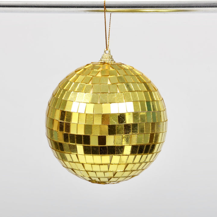 10cm Gold Disco Ball, hanging
