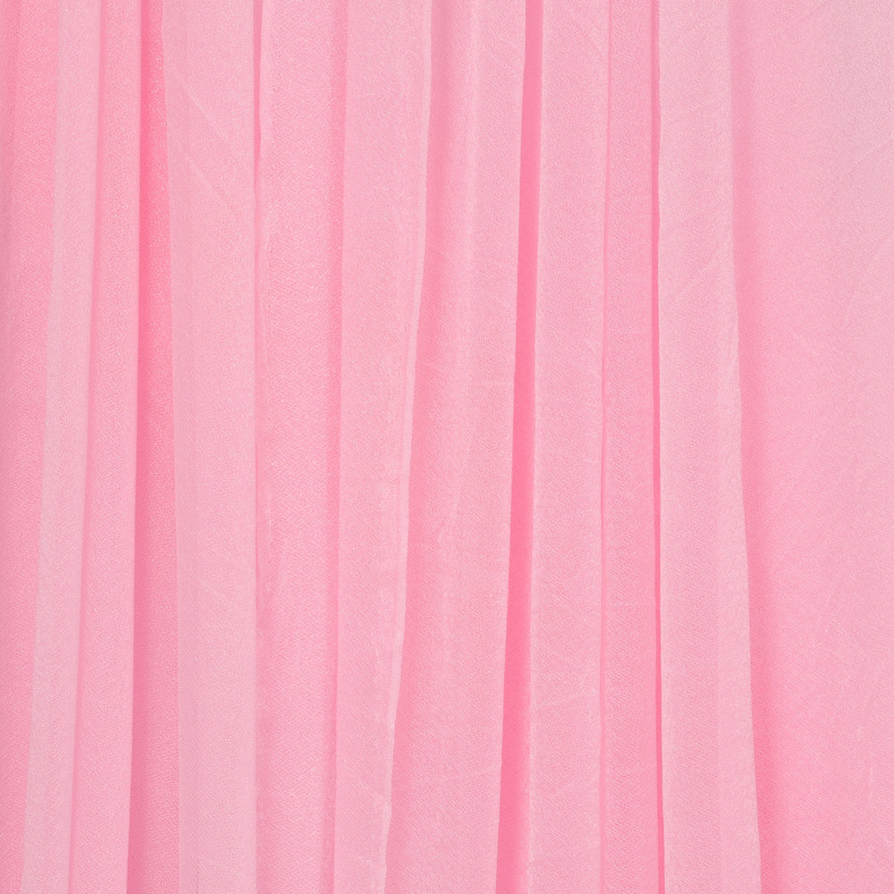 Sheer Stretch Crepe Chiffon Fabric - Light Pink (1.6x28m) close up