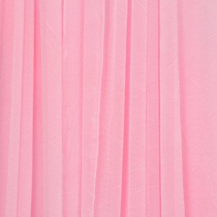 Sheer Stretch Crepe Chiffon Fabric - Light Pink (1.6x28m) close up