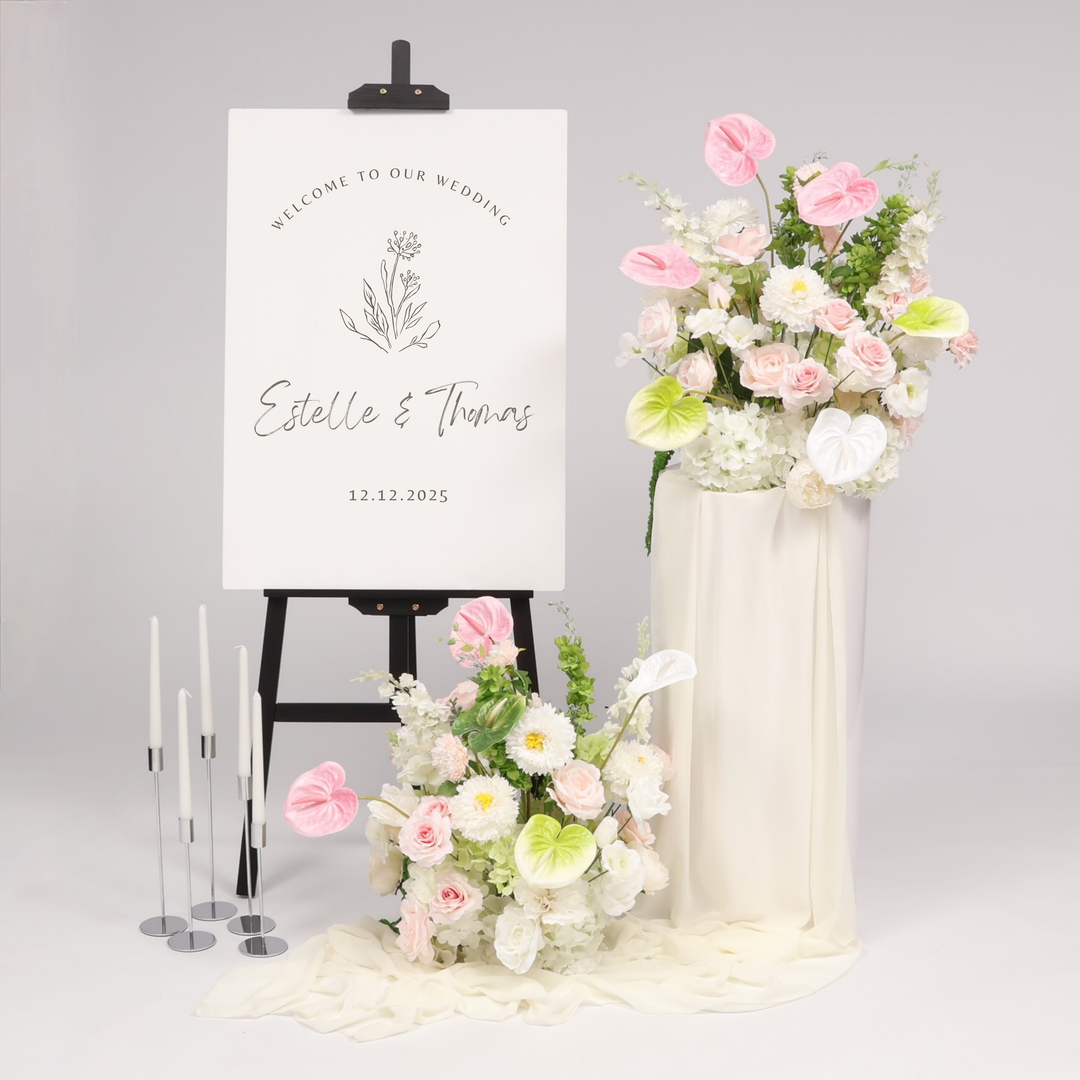 Timber Wedding Easel - Black (150cm)