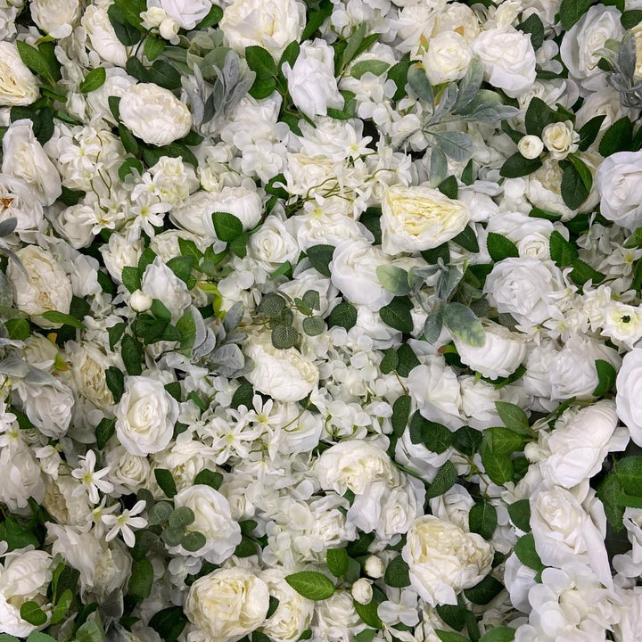 3D Flower Wall Backdrop Curtain - White (3x3m ROLL UP)