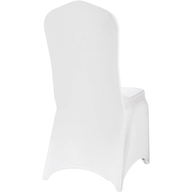 White Lycra Chair Covers (160gsm EasySlip) back