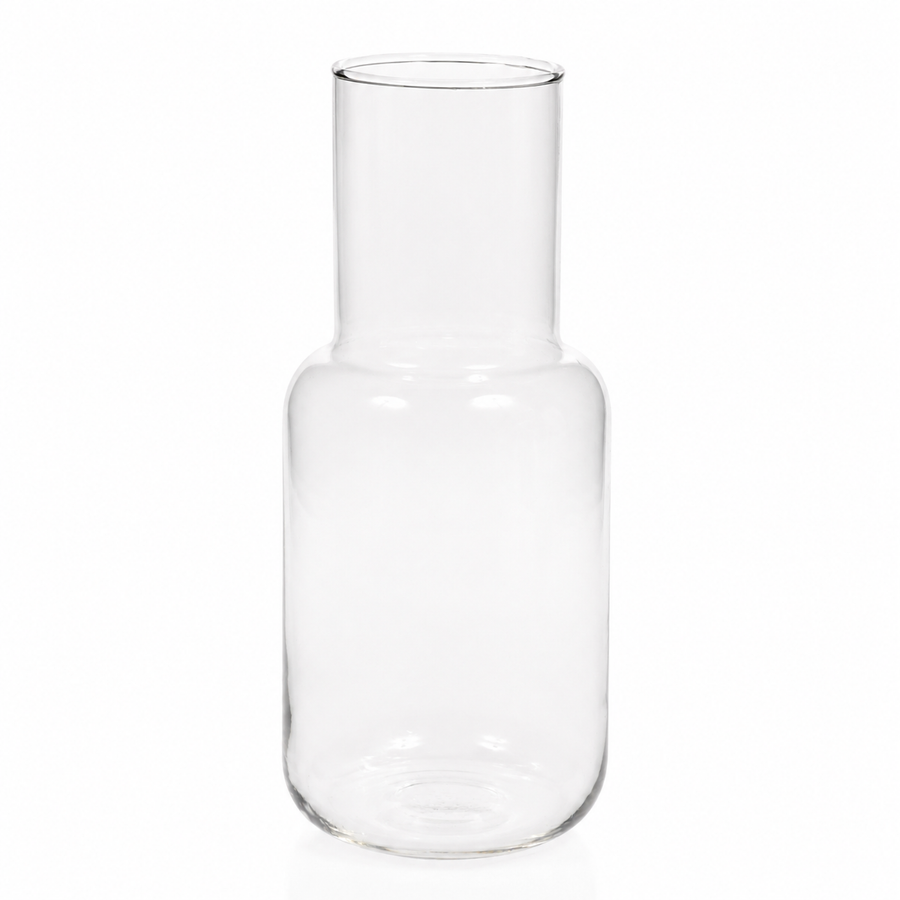 Glass Bottle Vase - Clear (9x21cm)
