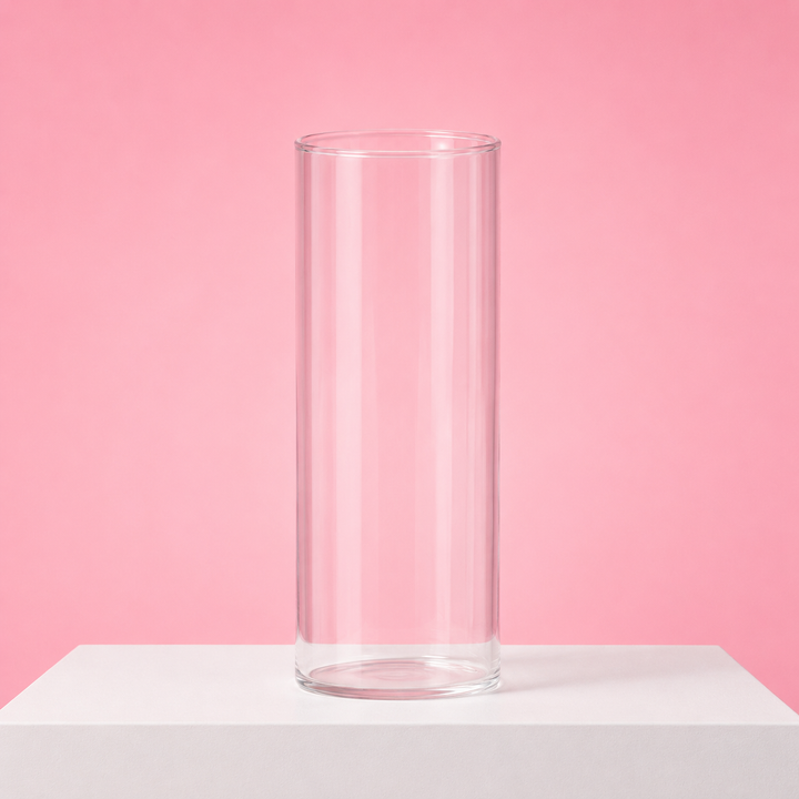 Glass Cylinder Vase (8x20cm)