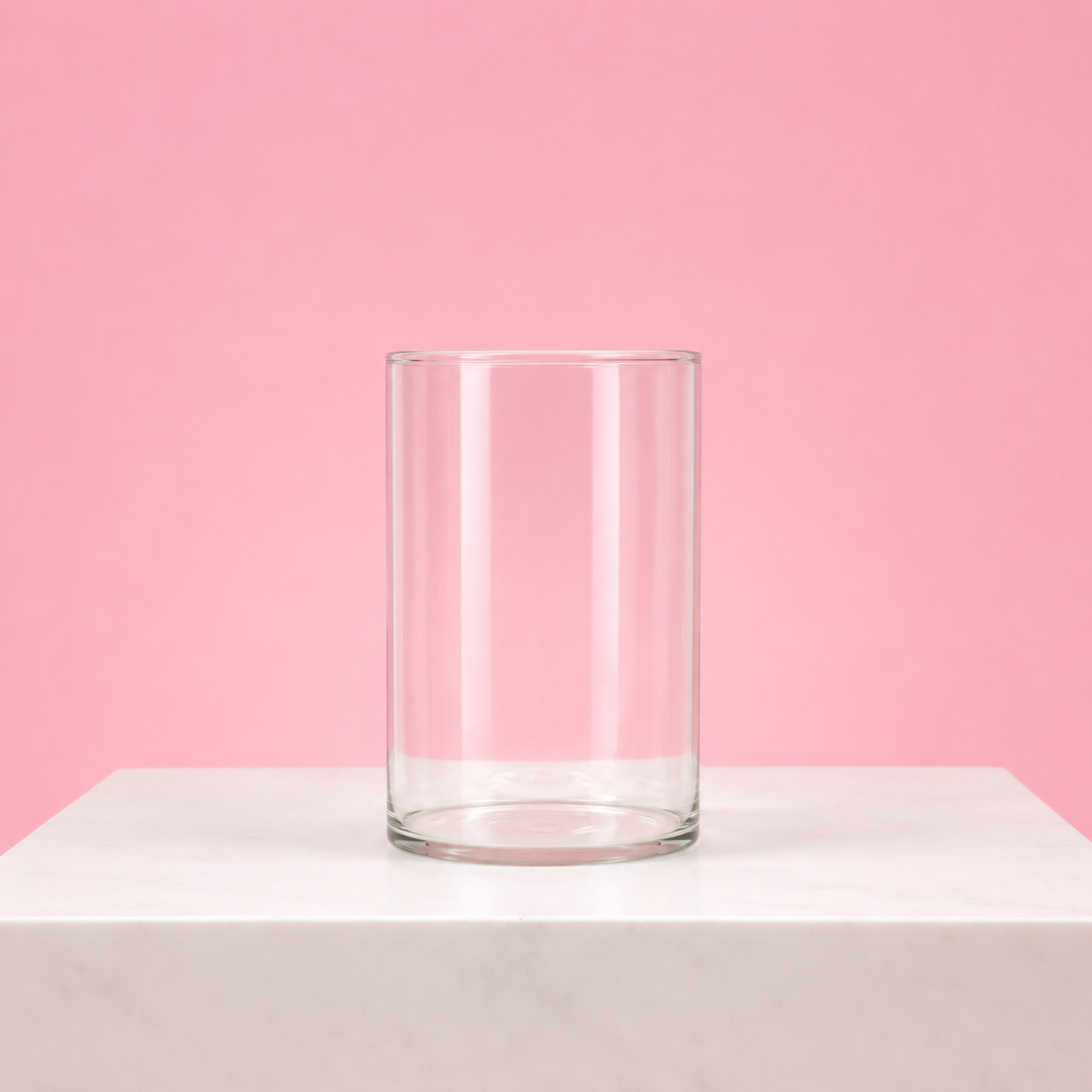 Glass Cylinder Vase (8x10cm)
