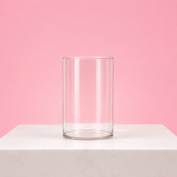 Glass Cylinder Vase (8x10cm)