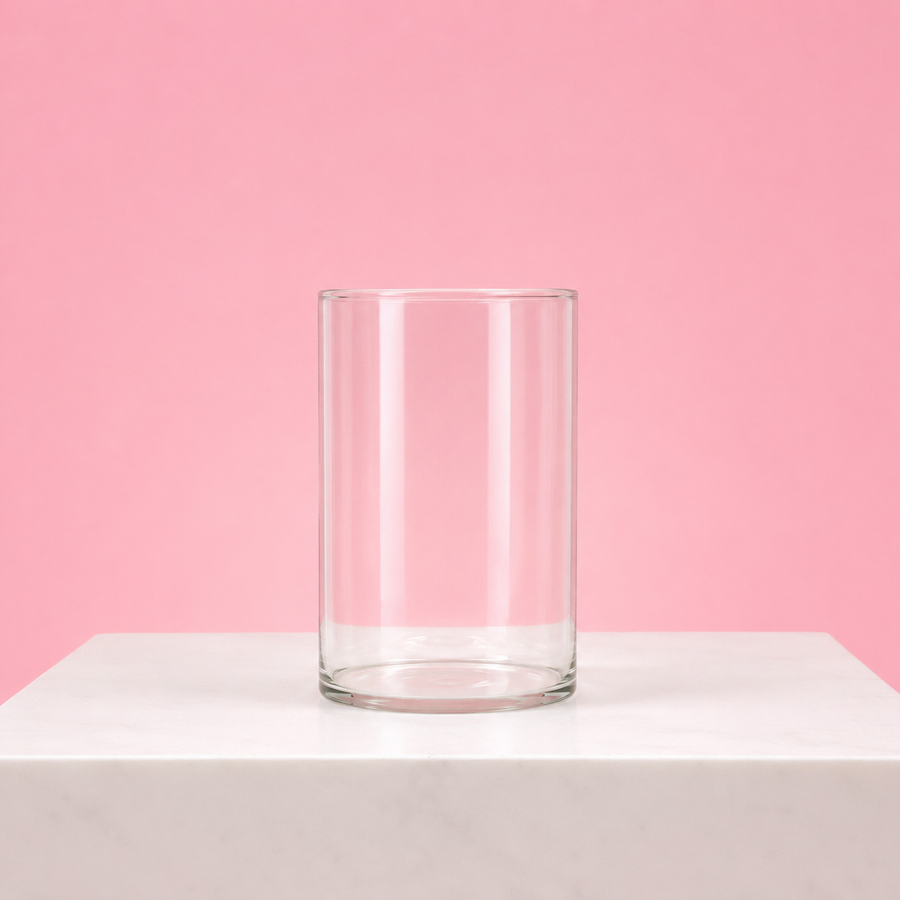 Glass Cylinder Vase (8x10cm)