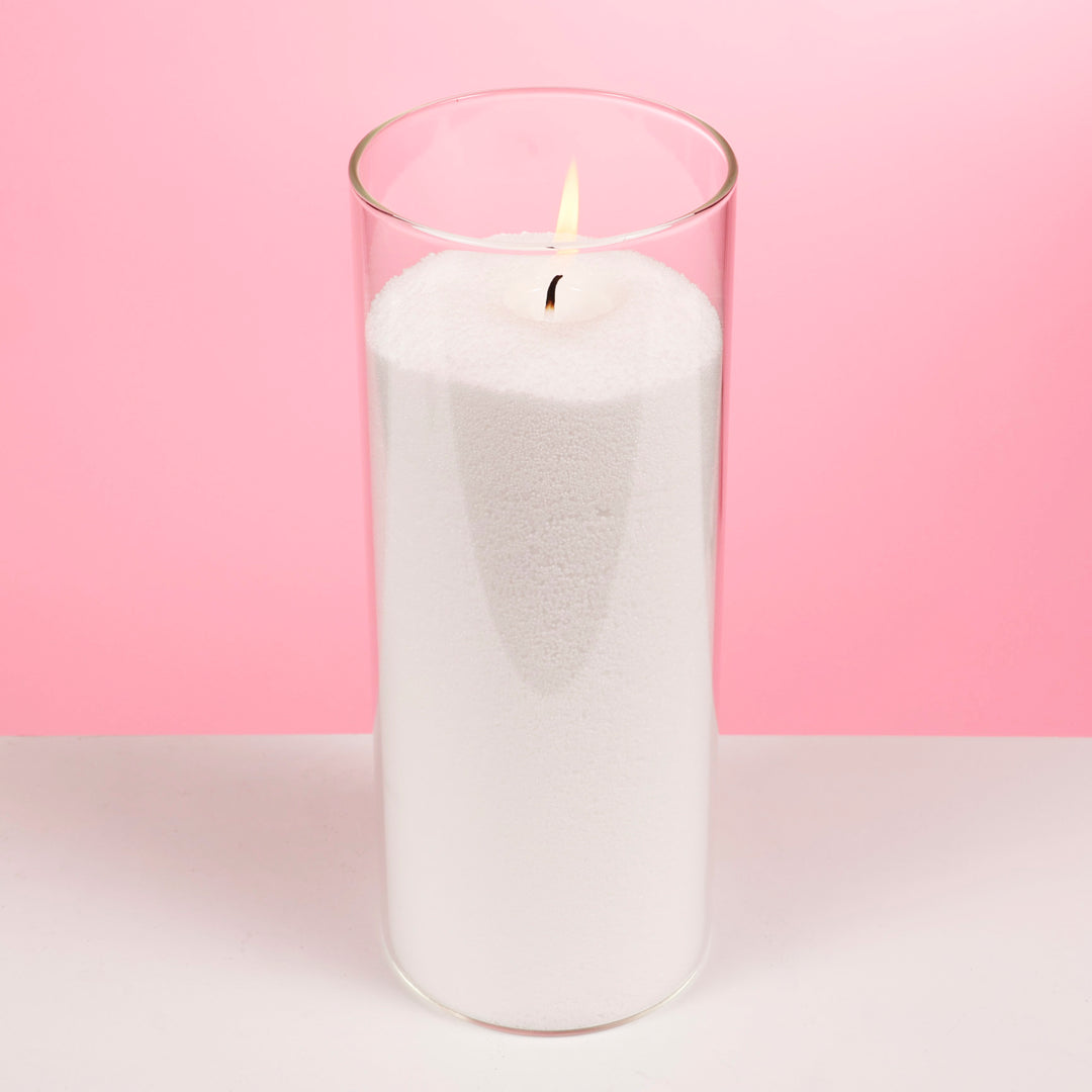 Glass Cylinder Vase (8x20cm) top view