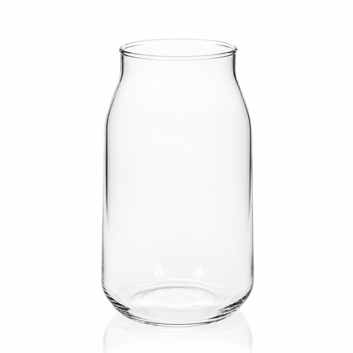 Glass Flared Top Vase - Clear (12x21cm)