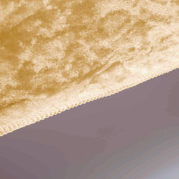 CLEARANCE Velvet Rectangle Tablecloth - Gold (153x259cm)