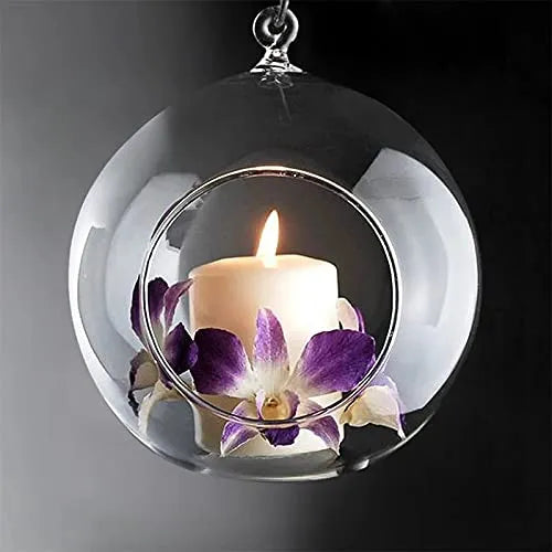 Tealight Candle Holder - Glass - Hanging Arrangement