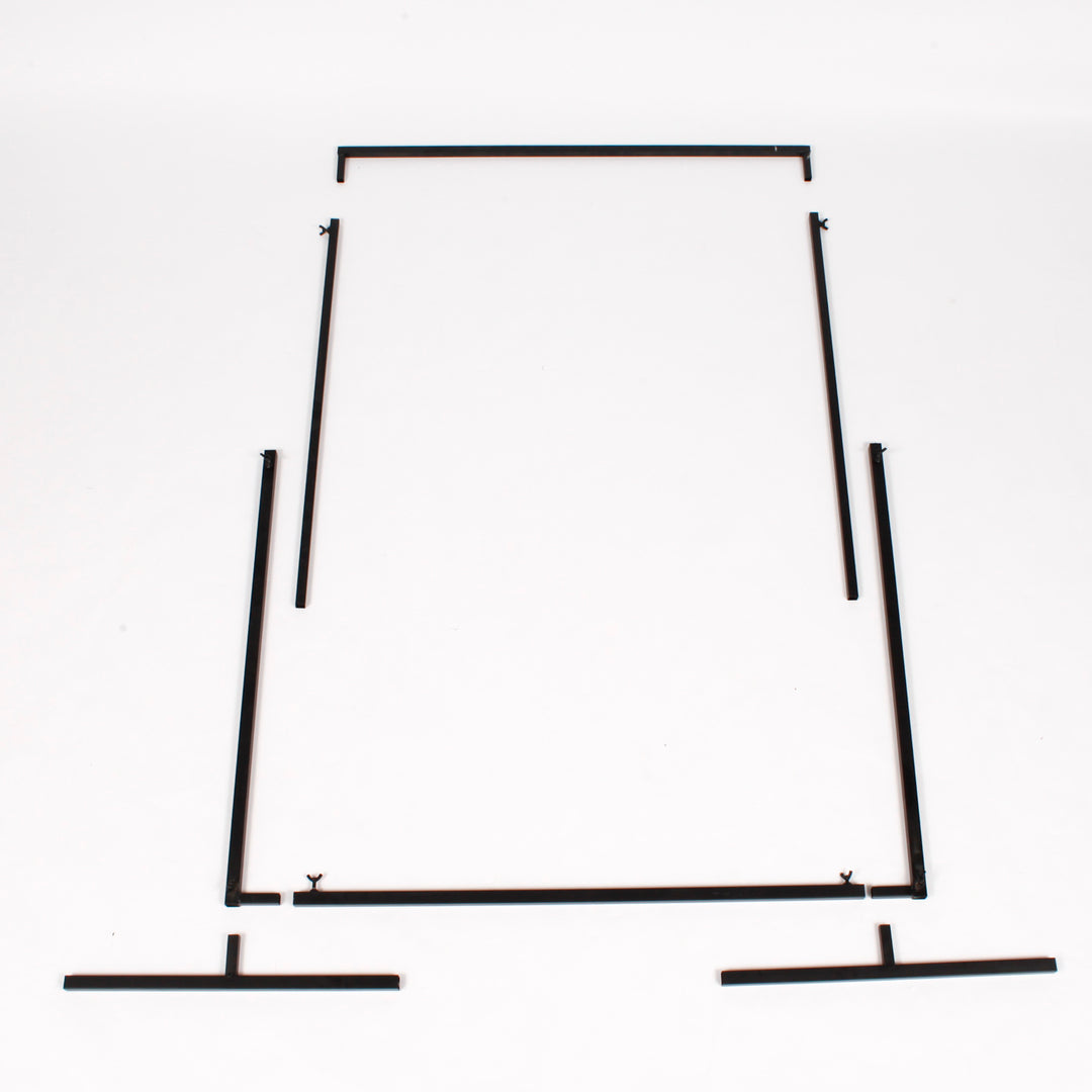 Height Adjustable Freestanding Stand Frame - Black (90cm wide x150cm high) assemblage