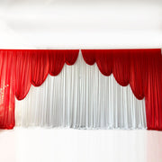 Ice Silk Satin Draping Backdrops - 6 meters length x 3 meters high - Red