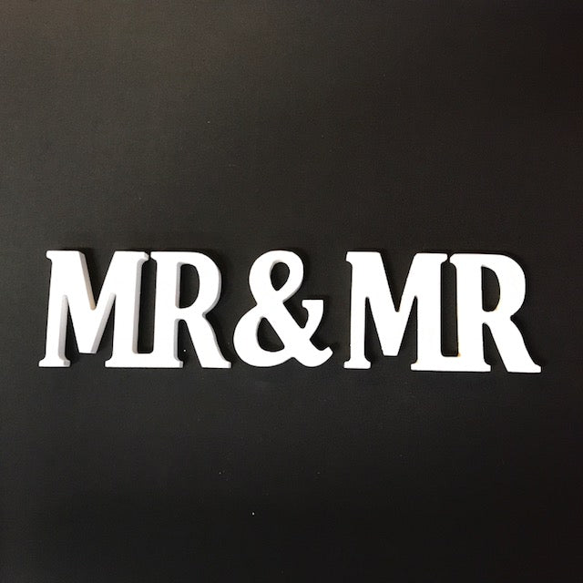 CLEARANCE MR & MR Wooden Letter Set Uppercase