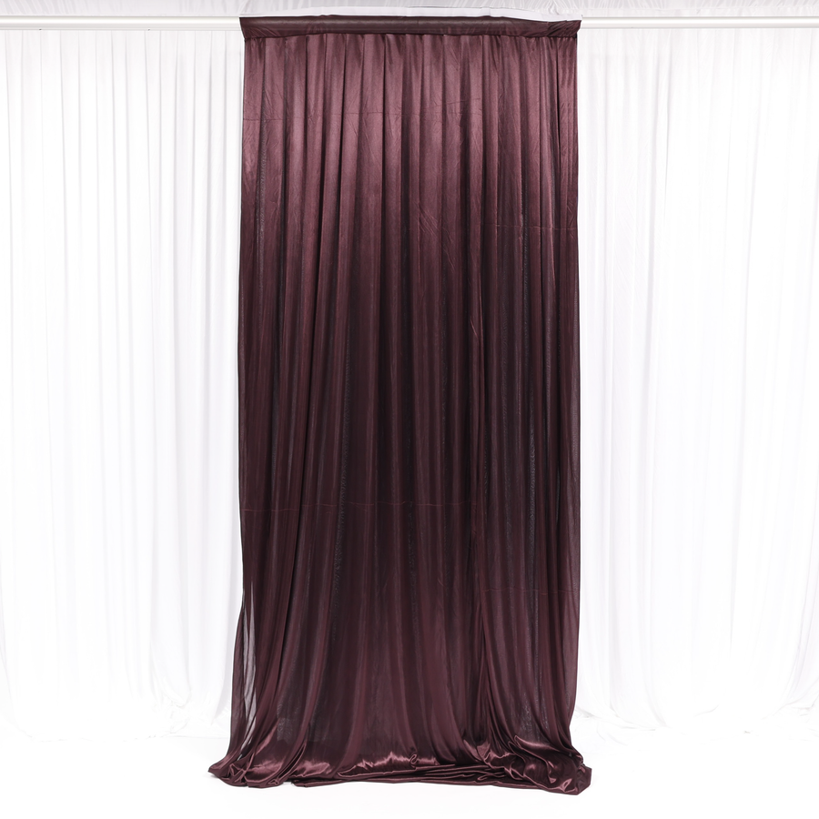 Ice Silk Satin Convertible Backdrop Panel - Chocolate Brown (1x3m)