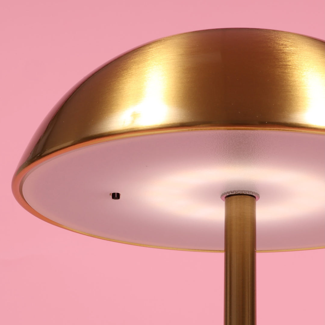 Portable Rechargeable Table Lamp - Gold Dome