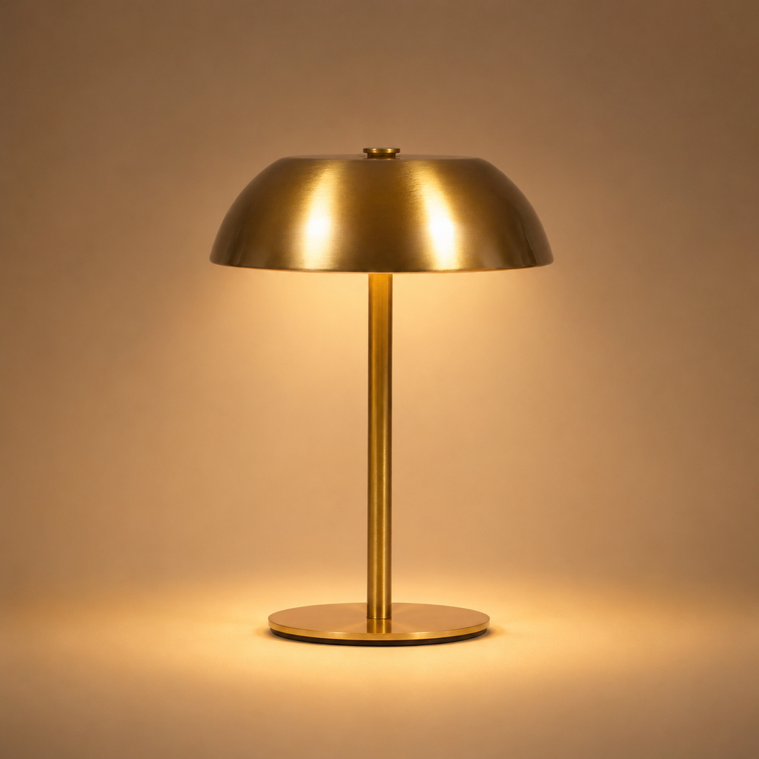 Portable Rechargeable Table Lamp - Gold Dome