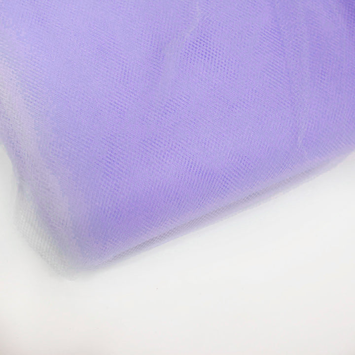 Large Soft Tulle Fabric Roll - Lavender (1.6mx36m) close up detail