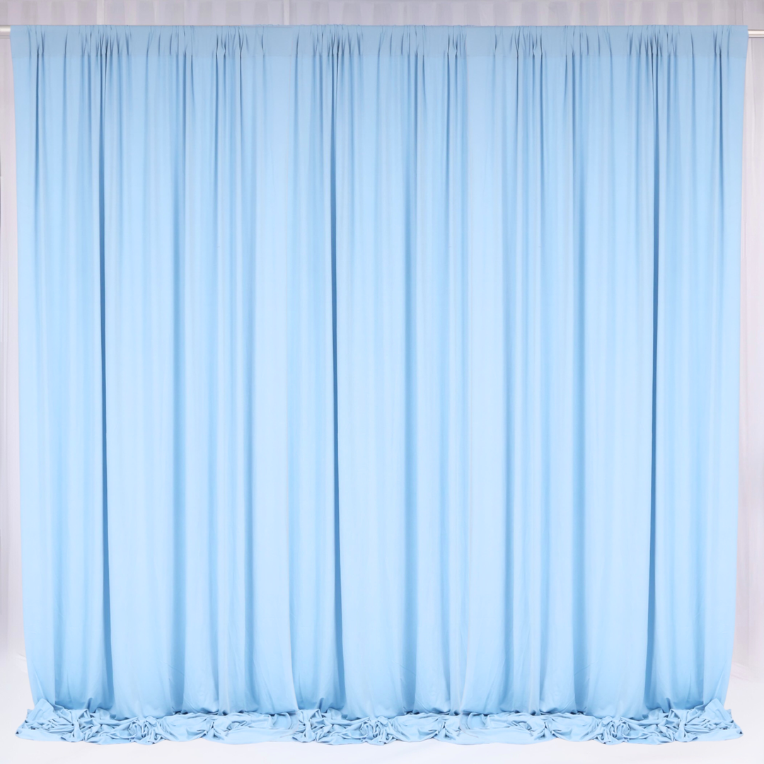 Lycra Backdrop Convertible Panels - Light Blue (1.6x3m), 3 panels together