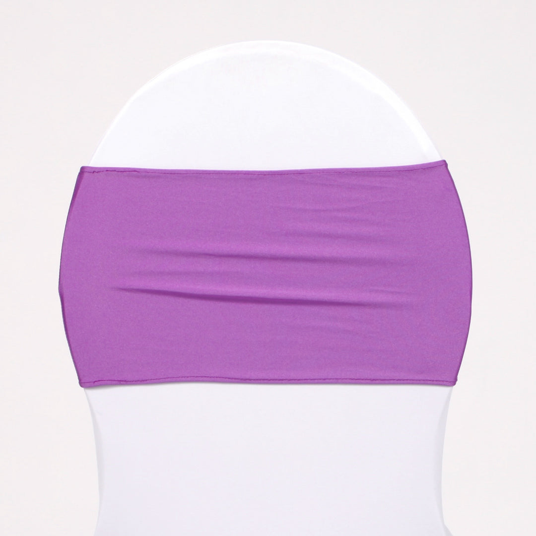 Lycra Chair Bands Shimmer - Lilac