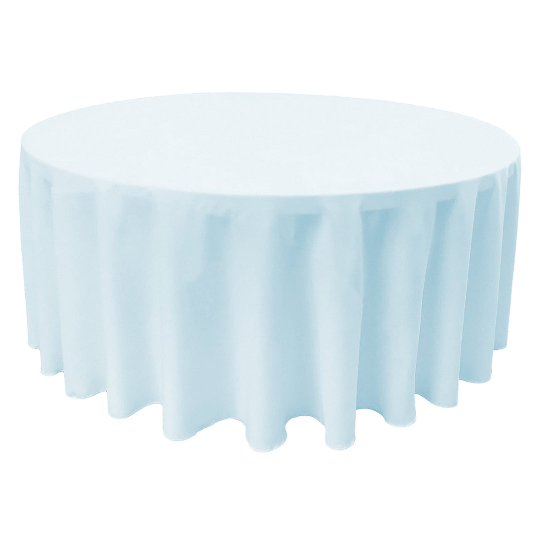 Light Blue Round Tablecloth (300cm)