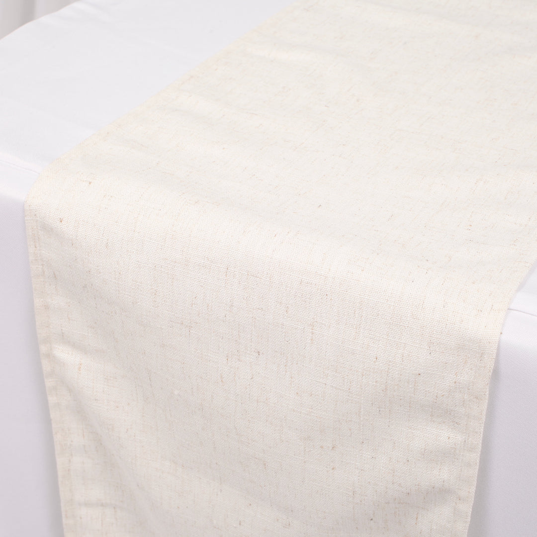 Premium Linen Blend Table Runner - Oatmeal (30x300cm)